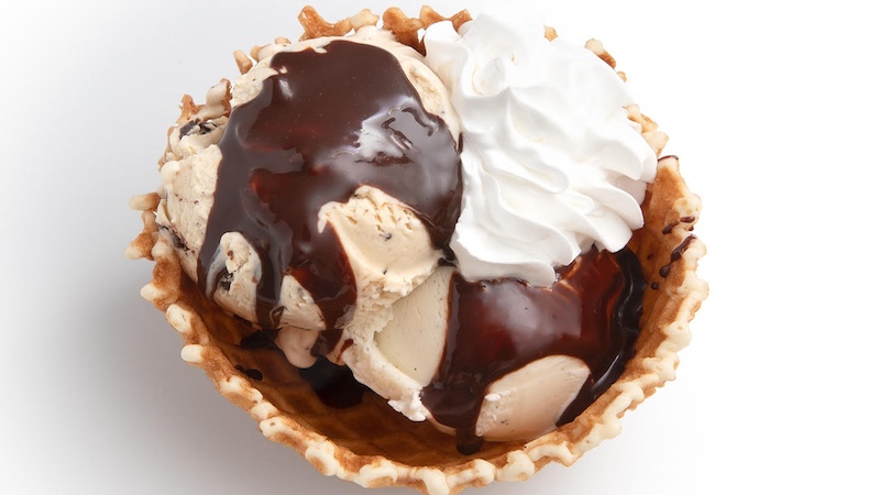 Jeni's Hote Fudge: July 20 National Ice Cream Day. Bombastix Sundae + Bitter Hot Fudge Sauce - for What's Booming July 17