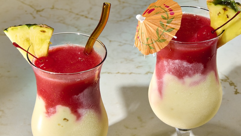 Lava flow cocktail: The combination of banana, strawberry and pineapple is so refreshing and delightfully sweet. (Alex Lepe/TCA)
