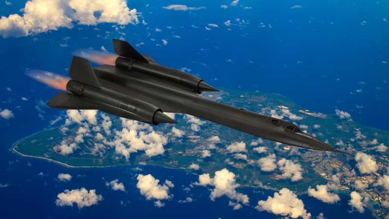 SR-71 Blackbird spy plane. by ktarrier