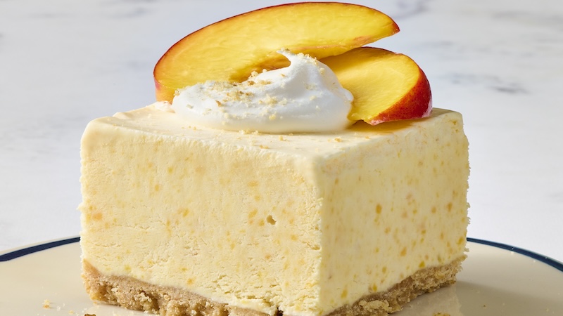 No bake peaches and cream bars