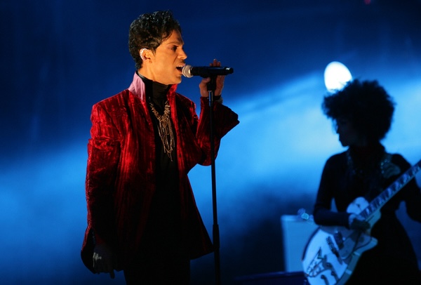 Prince in concert. Image by Mark Milstein