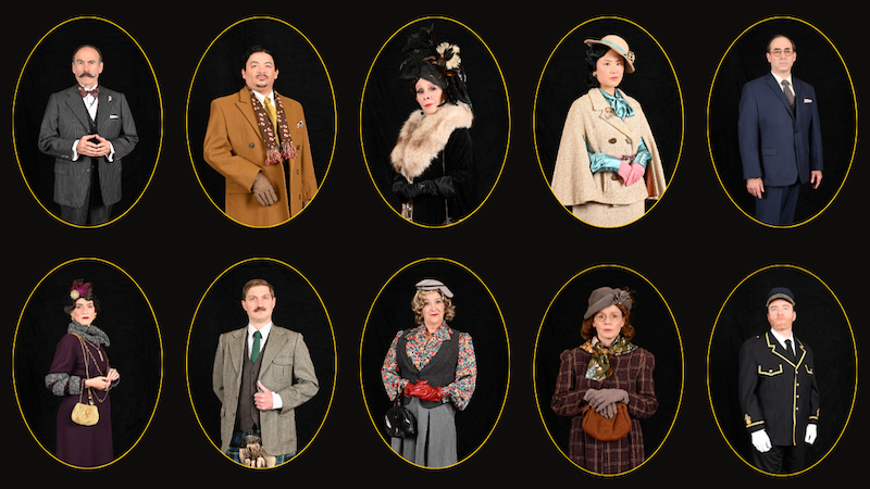 Cast of "Murder on the Orient Express" playing at Virginia Rep. In What's Booming, September 11