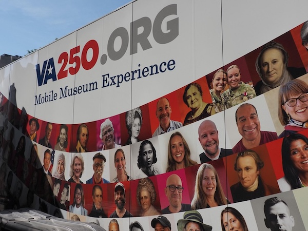 VA250 Mobile Museum outside. Image by Jay Paul