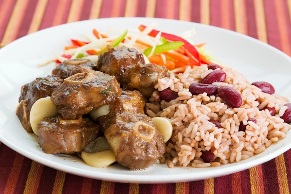 Caribbean oxtail curry. 