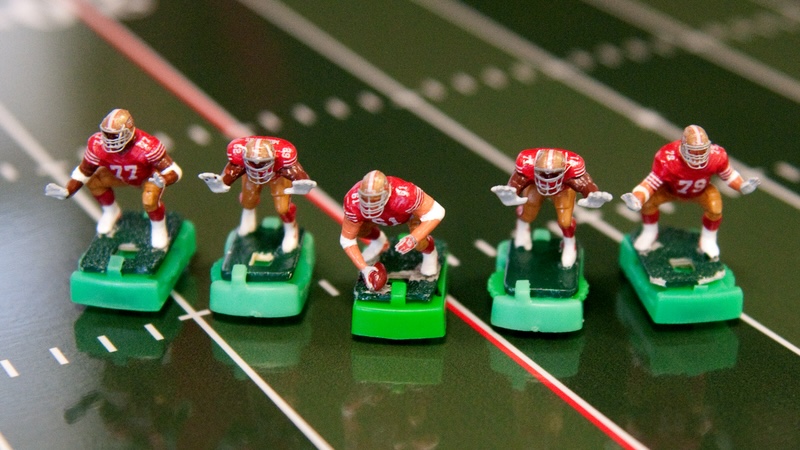 Electric football game could at times qualify as one of the "dangerous toys of the '50s" - image by Scott Anderson