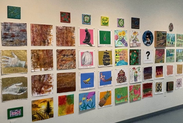 Art work on the walls at Artspace, Richmond Virginia