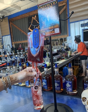 Darkwood Manor cocktail at Blue Shepherd Spirits in Luray, Virginia. CREDIT: Annie Tobey