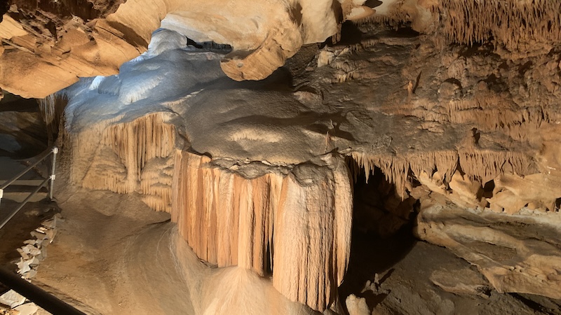 Inside Endless Caverns in New Market, Virginia, for a relaxing and fun getaway at Endless Caverns Resort. Image by Annie Tobey