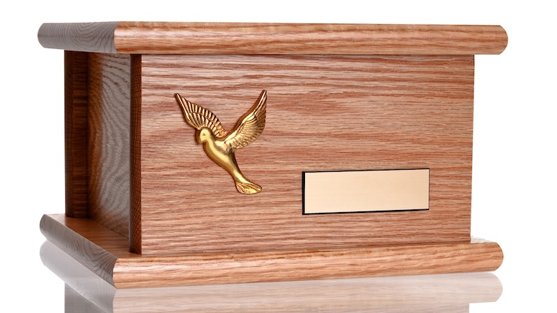 A box for ashes, for column on when no one wants the cremains