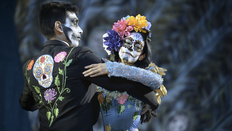Dia de los Muertos dancers, by Zepherwind. Used with What's Booming: Classic Monsters, Music, and Trees