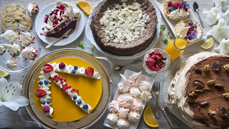 An array of sweets, like pies, cookies, and more, can make it easy to overindulge. But what should you do after eating too much sugar? Image by Natalia Karjalainen