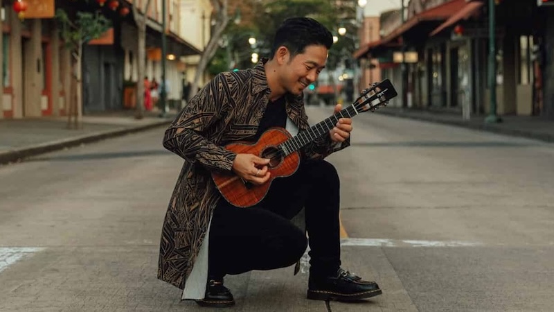 Jake Shimabukuro, ukulele player. Credit: Sienna Morales. For What's Booming, it's a big little world