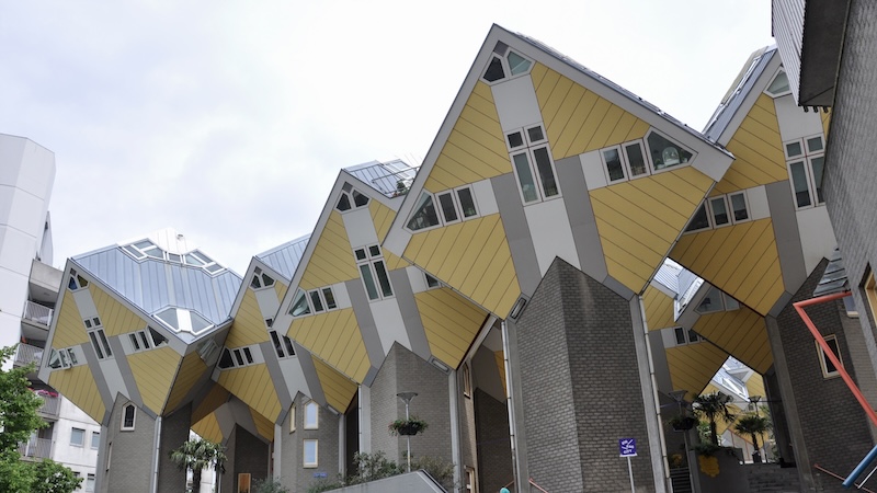 If the second city of Rotterdam has a single bold icon representing its modern approach to architecture, it’s Piet Blom’s funky cubed houses. CREDIT:(Cameron Hewitt, Rick Steves’ Europe)