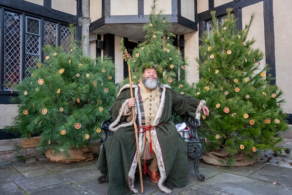 Father Christmas enjoys a moment of downtime at Yuletides at Agecroft. For What's Booming, December 11