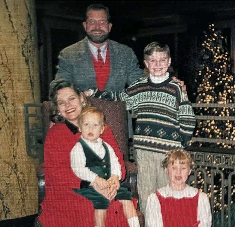 The Allen Family in 1996, when parents Lee Allen and Donna Campbell Allen wrote "The Special Guest: A Christmas Story."