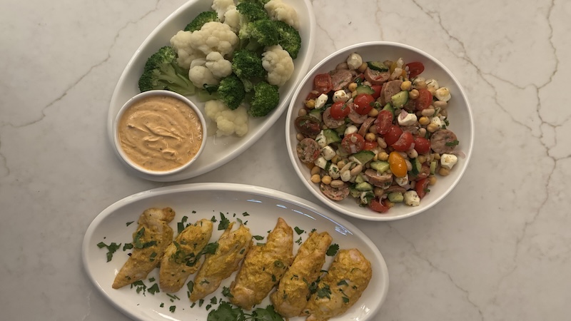 Three recipes for lighter eating: Lean proteins and vegetables packed with flavor provide a delicious start to the year. (JeanMarie Brownson/TCA)