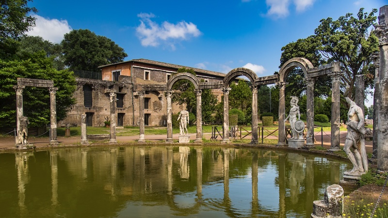 Of the two villas in Tivoli: After the fall of the Roman Empire, Hadrian's Villa was plundered. Now, most of its original art and material is scattered across Europe. (Addie Mannan, Rick Steves' Europe)