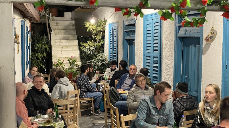 Local Greek tavernas are often humble at first glance. But after a few laughs and a few drinks, you realize how rich they are in heritage, character, and charm. (Rick Steves, Rick Steves‚Äô Europe)