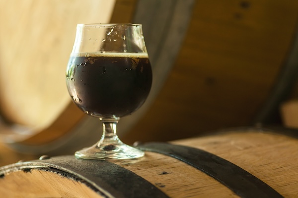 A barrel-aged stout, to promote the Festival of Wood & Fire in the January 22 newsletter