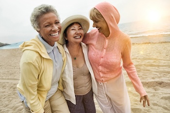 Building relationships like these three female friends helps in building resiliency