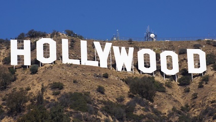 Landmark Hollywood sign on the hillside. Christian Heinz