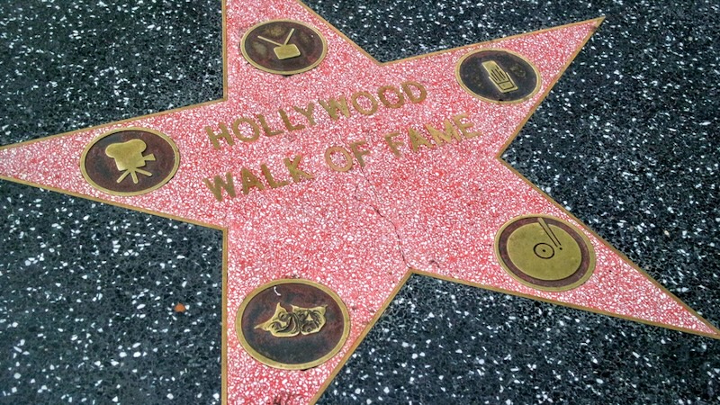 Part of Old Hollywood: the Walk of Fame stars