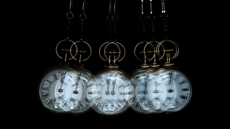 A swinging watch for a hypnosis concept, putting the view under the spell. Jeff Jarrett