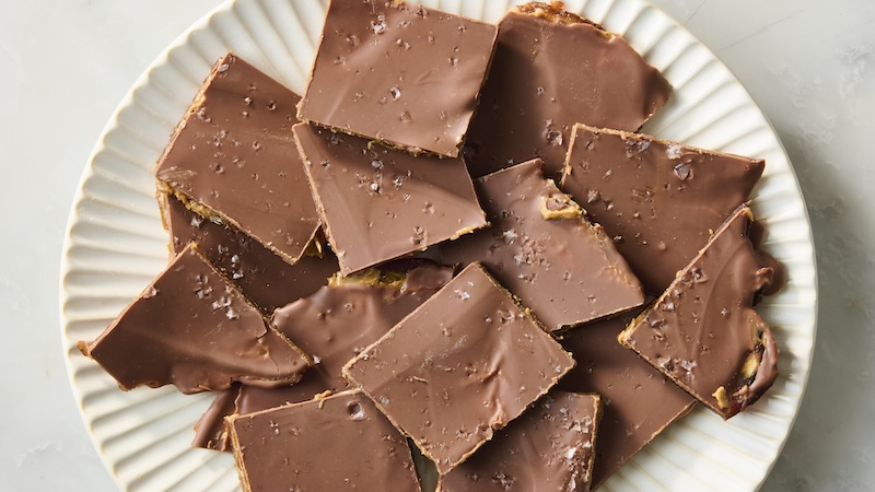 Date bark, for a salty-sweet balance.