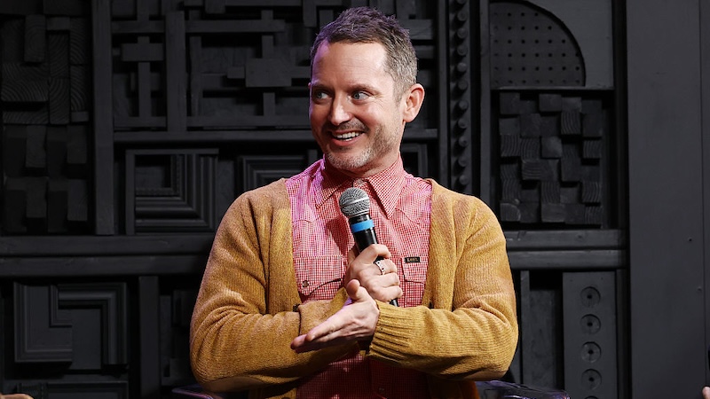 Will Elijah Wood return in ‘The Hunt for Gollum’ ? PARK CITY, UTAH - JANUARY 29: Elijah Wood speaks onstage during Cinema Cafe: Visitations Live Podcast Taping with Director James Wan and Hosts Elijah Wood and Daniel Noah during the 2026 Sundance Film Festival at Filmmaker Lodge on January 29, 2026 in Park City, Utah. (Photo by Arturo Holmes/Getty Images)
