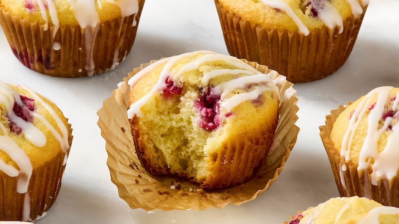 Lemon raspberry muffins