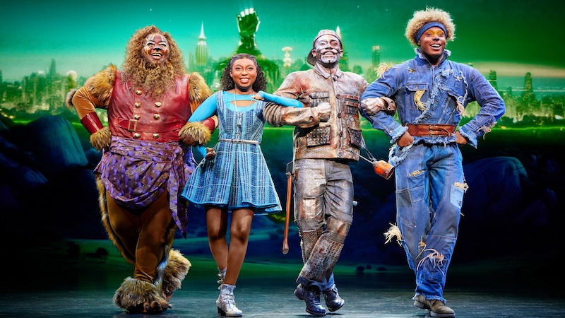 14. Kyle Ramar Freeman as Lion, Nichelle Lewis as Dorothy, Phillip Johnson Richardson as Tinman, Avery Wilson as Scarecrow. Photo by Jeremy Daniel smaller version
