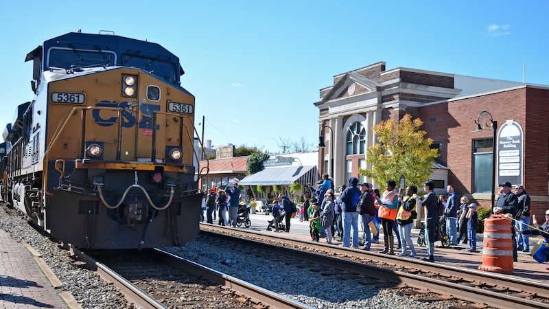 Train Day in Ashland. Image by Diane Stoakley. For What's Booming April 23