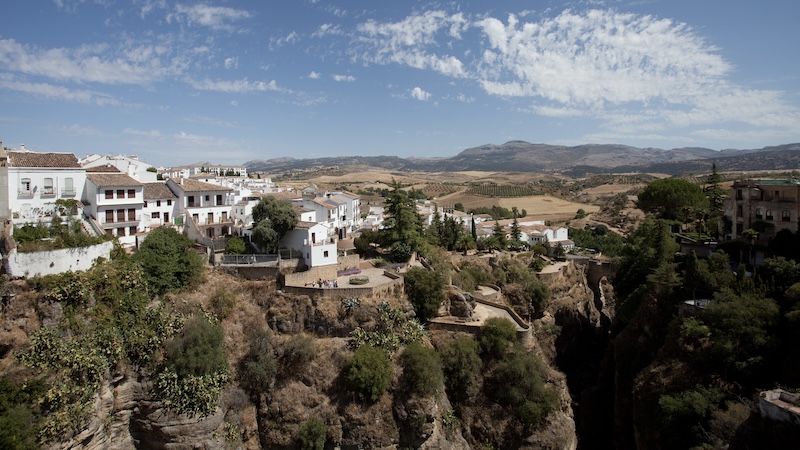 Hill Town-Hopping in Andalucía: Ronda’s breathtaking perch above a deep gorge is visually dramatic today — but was practical and vital when it was built. CREDIT: Dominic Arizona Bonuccelli, Rick Steves’ Europe.