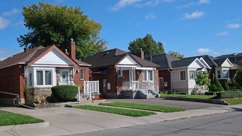 An old neighborhood, reminiscent of the time when the block was your home. By Spiroview Inc