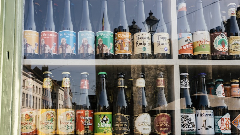 The beauty of Belgian cuisine: Belgians take their beers as seriously as the French take their wines, with hundreds of types and about 1,500 brands. (Addie Mannan, Rick Steves' Europe)