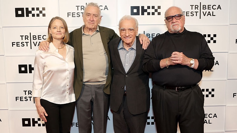 NEW YORK, NEW YORK - JUNE 05: (L-R) Jodie Foster, Robert De Niro, Martin Scorsese and Paul Schrader attend the “Taxi Driver” screening during the 2026 Tribeca Film Festival at BMCC Theater on June 05, 2026 in New York City. CREDIT:(Photo by Dominik Bindl/Getty Images for Tribeca Festival).