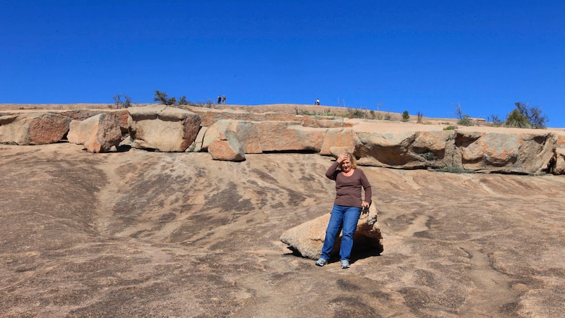 Tired from ascending Enchanted Rock, Sherrill wonders if travel and aging are incompatible.