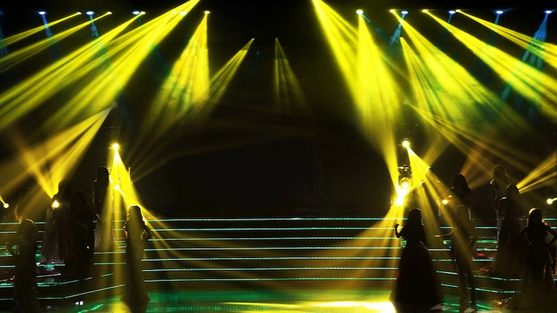 Beauty pageant lights. Nattawat Chearananta