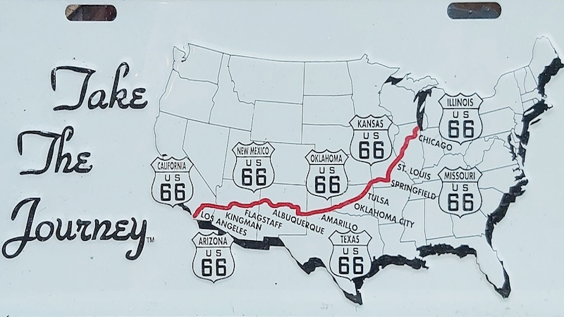 Route 66 "Take the Journey"® license plate