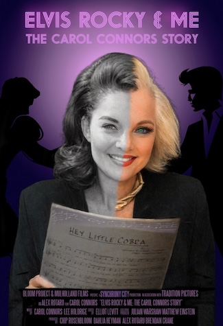 Documentary film cover: "Elvis Rocky & Me: The Carol Connors Story"