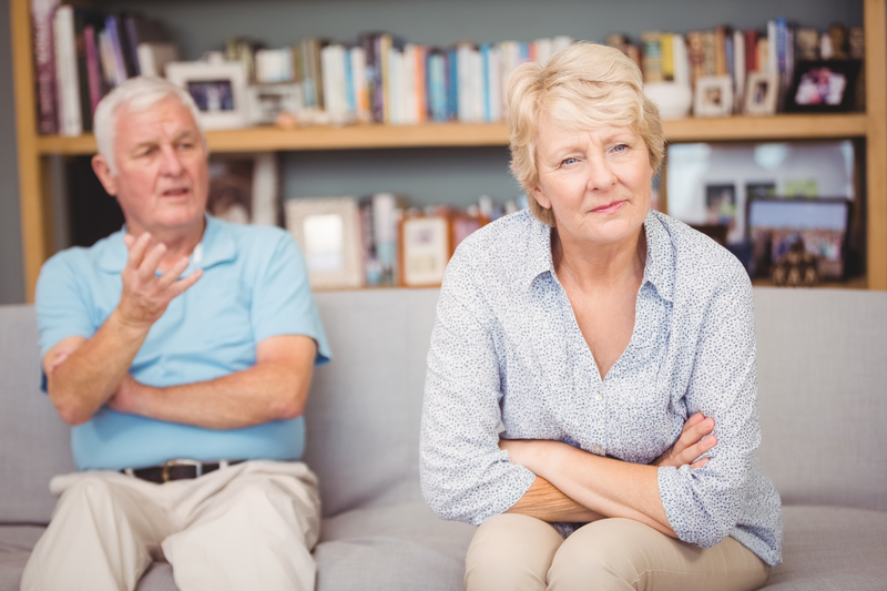 A senior couple having an argument after Retirement causes marriage problems. Wavebreakmedia