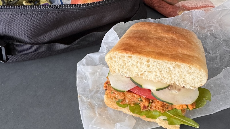 Packed lunches: A spicy chickpea spread for a tasty sandwich can be made several days in advance. (JeanMarie Brownson/TCA)