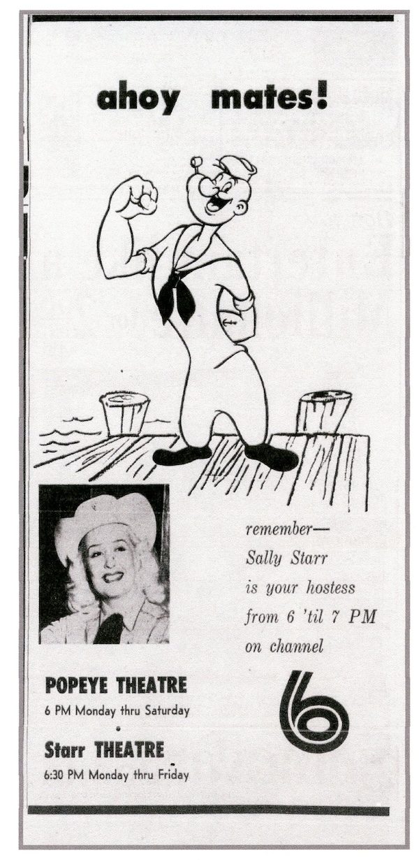 Popeye on deck, August 6, 1958
