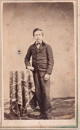 This photograph of Private Arthur Wyant was taken two years before he enlisted in the First Rhode Island Cavalry. (Shenandoah University’s McCormick Civil War Institute). For "Winchester and the Civil War"
