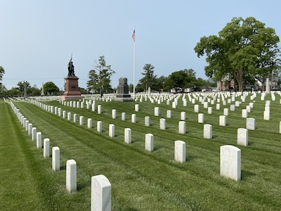Winchester’s National Cemetery offers a tranquil setting to contemplate much about sacrifice and the Civil War’s many lessons. (Photograph by Jonathan A. Noyalas)