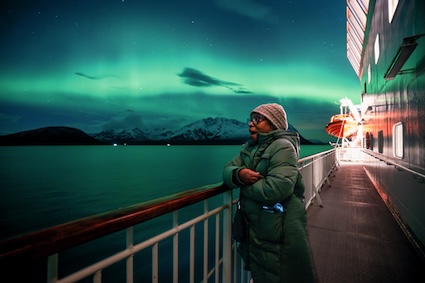 Astrotourism: Tromsø, Norway, on Hurtigruten cruise line. By Alyssa Bichunsky. Courtesy Road Scholar.