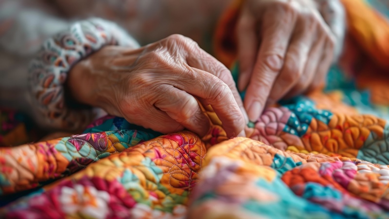 Stitching with a purpose: sewing a quilt as a thoughtful volunteer project. Oleksandra Osadcha
