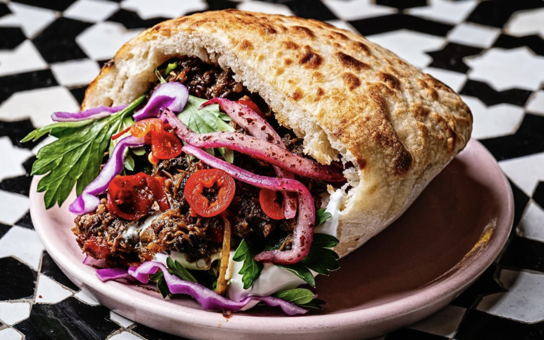 Lamb pita. Credit Yellow restaurant, D.C. one of the top American sandwich shops